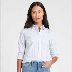 Banana Republic Striped Button Down